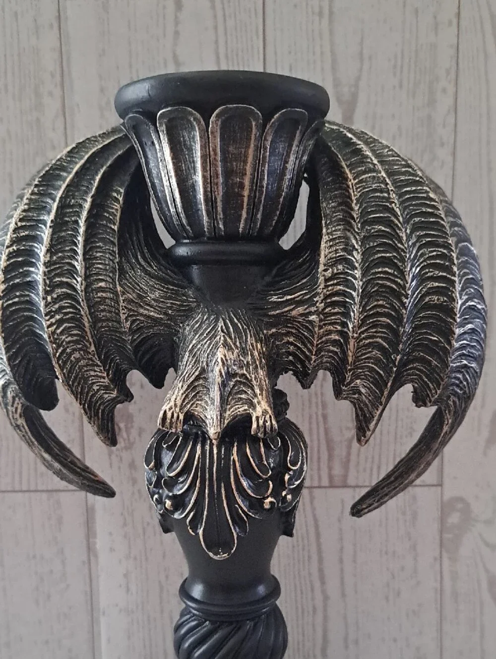 Gothic Bat Candle Holder Decorative Accent Halloween Decor